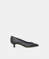 DAWSEN HEELS ONYX SATIN